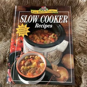 Easy‎ Home Cooking Slow Cooker Recipes hardcover cookbook